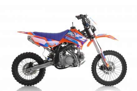 Питбайк, Мотоцикл Кроссовый Apollo RFZ START 125LE, 17/14 (Оранжевый) MSD