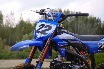 Питбайк BSE NEW ERA 110e 14/12 Blue Reed (Полуавтоматическая КПП) semi auto MSD
