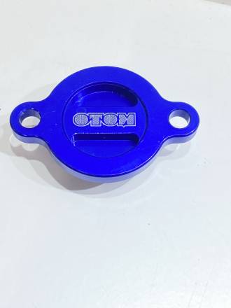 Крышка двигателя сливная OTOM синяя