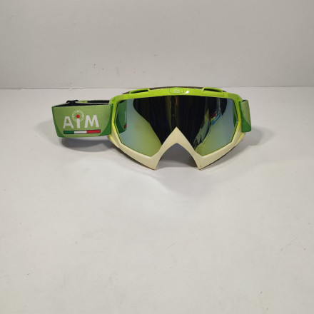 Очки кроссовые AiM (PRO) 157-900 Lime-White Glossy